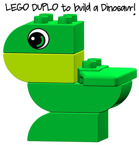 Lego Dinosaur Party, Duplo Animals, Lego Party Favor, Children Museum Exhibits, Lego Printable, Summer Reading Projects, Duplo Ideas, Build A Dinosaur, Lego Party Favors