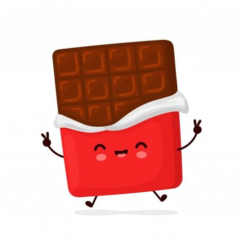 Cute happy funny chocolate bar. cartoon ... | Premium Vector #Freepik #vector #design #character #cartoon #comic Character Illustration, Cartoon Character Illustration, Happy Funny, Illustration Icon, Cute Happy, Chocolate Bar, Premium Vector, Icon Design, Bar