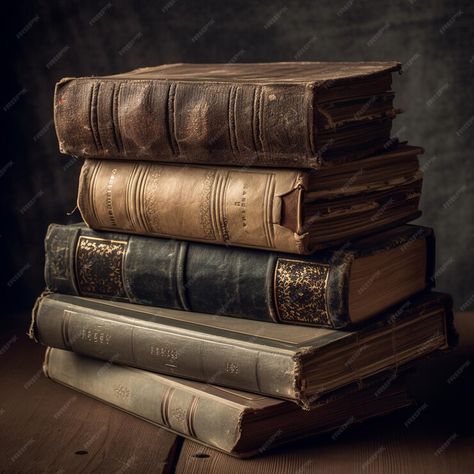 Premium Photo | A stack of old books for book lovers Fantasy Books, Sketchbook Pages, Old Books, Stack Of Old Books, Stack Of Books, Memento Mori, Lily Of The Valley, Magical Girl, Book Aesthetic