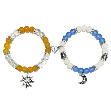 PRICES MAY VARY. SUN AND MOON BRACELETS: Inspired by the features of sun and moon, we designed this matching Sun-Moon heart bracelet for couples and friends. When two bracelets come together, they attract each other. This bracelets can make separated friends or couples feel connected, no matter how far apart you are, this pair of long distance bracelets will make you feel together. The meaningful spider themed design, definitely a great gifts for her/him. SIZE: Round bead size is about 8mm. The Friendship Bracelets Matching, Spider Kitty, Gifts For Couples Friends, Matching Bracelets For Couples, Long Distance Relationship Bracelets, Bracelets For Couples, Relationship Bracelets, Matching Couple Bracelets, Distance Bracelets