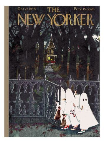 The New Yorker Cover - October 27, 1945 Canvas Paintings, New Yorker Cover, New Yorker Covers, Posters Wall Art, October 27, Posters Wall, The New Yorker, New Wall, Magazine Art
