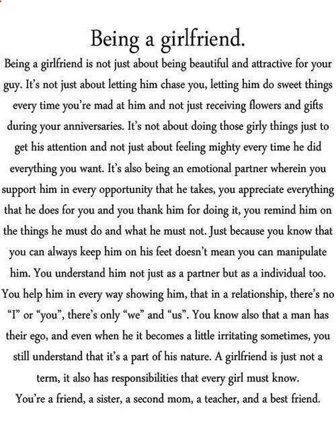 For all the girls who want a boyfriend just because, it is much more than being pretty and receiving gifts Boyfriend Quotes, Relationship Quotes, We Love Each Other, The Perfect Guy, Love Is, Les Sentiments, E Card, Cute Quotes, Beautiful Words