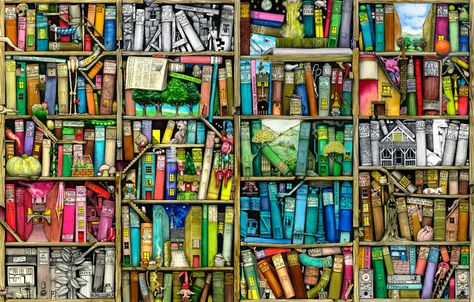 Gustav Klimt, Colin Thompson, Wassily Kandinsky, Kirigami, Book Nooks, Art Graphique, I Love Books, Claude Monet, Love Book