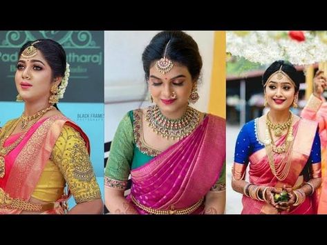 Contrast Saree Blouse Ideas Pink, Pink Silk Saree With Contrast Blouse, Matching Blouse For Pink Saree, Blouse Combination For Pink Saree, Pink Sarees Contrast Blouse, Contrast Blouse For Pink Saree, Pink Saree Contrast Blouse Silk, Contrast Blouse For Pink Silk Saree, Pink Silk Saree Contrast Blouse