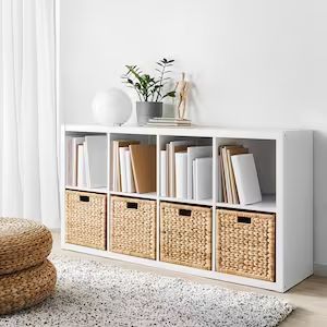 Storage Boxes & Baskets - IKEA Etagere Kallax Ikea, Ikea Cubes, Ikea Basket, Kallax Shelf Unit, Kallax Shelving Unit, Kallax Shelf, Ikea Design, Ikea Shelves, Cube Shelves