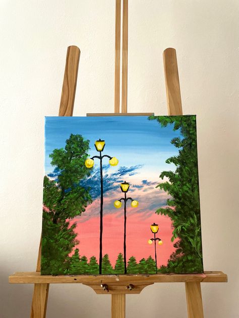 Easy Colourful Paintings, 90s Canvas Painting Ideas, Mushroom Acrylic Painting Easy, Senary Drawing Painting, Taylor Swift Aesthetic Painting, Paiting Aesthetic Easy, Painting Ideas For School, Aethstetic Painting, East Painting Ideas Beginners