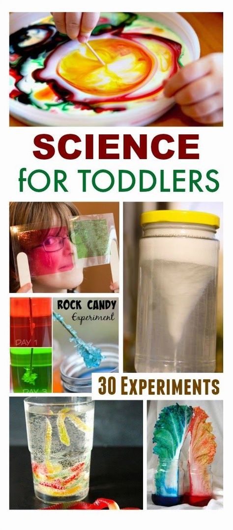 30 FUN Science experiments perfect for toddlers- We have done a few of these, and my kids were in awe!