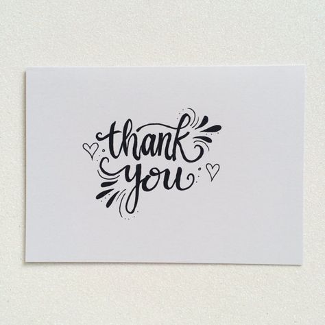 Thank You Lettering Calligraphy, Thank You Typography Design, Thank You In Calligraphy, Thank You Card Drawing, Thank You Calligraphy, Thank Cards, Thank You Typography, Thank U Cards, Calligraphy Thank You