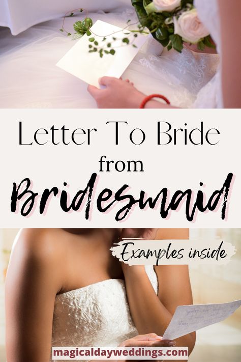 Letter To Bride From Bridesmaid, Bridesmaid Speech Examples, Congratulations On Getting Married, Getting Married Quotes, Wedding Wishes For Friend, Bridesmaid Letter, Bridesmaid Speeches, Letter To Best Friend, Letters To The Bride