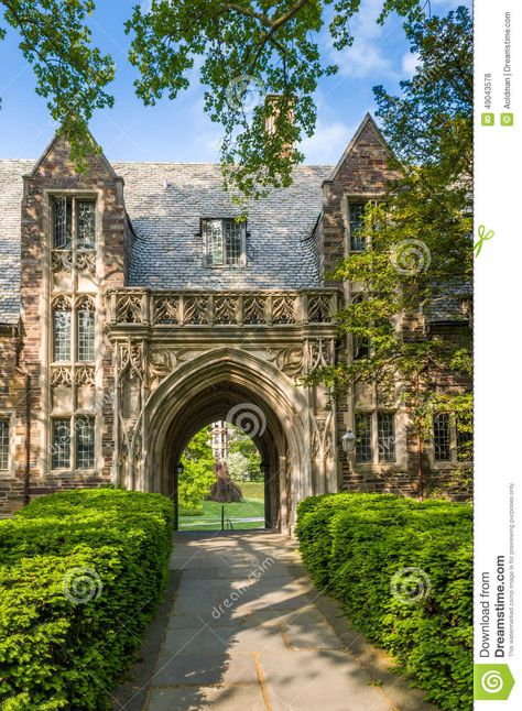 Princeton University stock photo. Image of blue, honored - 49043578 University Architecture, Boarding School Aesthetic, School Campus, College Aesthetic, About School, Princeton University, School Garden, American Universities, School Building