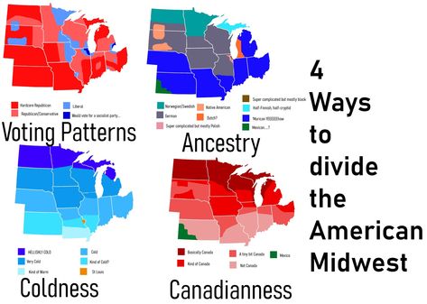 Funny Maps, American Midwest, Cartography Map, Europe Continent, Infographic Map, United States History, United States Map, Country Maps, The Society