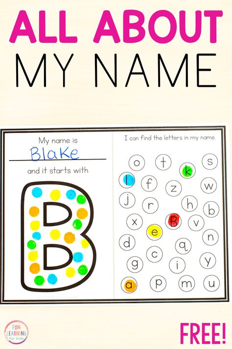 Pre K Name Recognition Activities, Literacy Lesson Plans Preschool, Pencil Control Activities Preschool, Pre K Small Group Organization, Low Prep Preschool Activities, Alphabet Review Preschool, Letters In My Name, Preschool Name Recognition, Name Worksheets