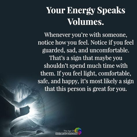 Your Energy Speaks Volumes - https://themindsjournal.com/energy-speaks-volumes-2/ Manipulate Energy, Intuitive Empath, Energy Quotes, Wisdom Books, A Course In Miracles, Awakening Quotes, Spiritual Enlightenment, Spiritual Wisdom, New Energy