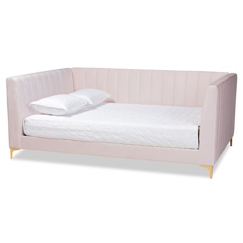 Everly Quinn Weatherspoon Daybed & Reviews | Wayfair Queen Daybed, Full Daybed, Full Size Daybed, Chambre Inspo, Kitchen Pantry Storage, Contemporary Glam, Upholstered Daybed, Girls Shoes Boots, Suitcase Set