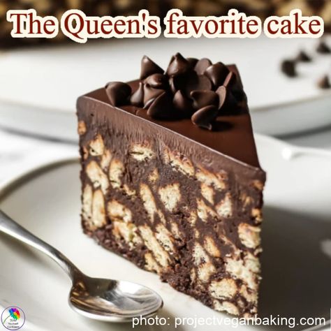 The Queen's Favorite Cake Essen, Rich Tea Biscuits, Chocolate Biscuit Cake, Afternoon Tea Cakes, Vegan Biscuits, Tea Biscuits, Digestive Biscuits, Biscuit Cake, Types Of Cakes