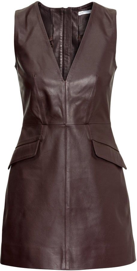 Leather Dress ($249) Leather Dress Outfit, Long Dress Plus Size, Leder Outfits, Leather Mini Dress, Popsugar Fashion, Black Short Dress, Leather Dresses, Leather Outfit, Leather Dress