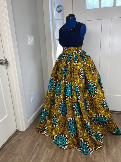 Excited to share this item from my #etsy shop: Full flare maxi skirt/ African full flare maxi skirt/African women plus size skirt/Skater skirt/Circle Skirt/Ankara skirt/long skirt/Boho sk African Maxi Dress Ankara Plus Size, Chitenge Skirts High Waist Long, Maxi African Print Skirt, African Long Skirts High Waist, Ankara Long Skirts High Waist, Ankara Circle Skirt, African Skirts Designs, Flared Skirts High Waisted, Ankara Flay Skirt And Crop Top