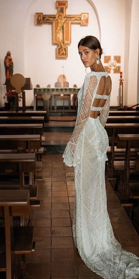 Bride wearing J.Andreatta wedding gown Wedding Dress Alterations, Sage Wedding, Fancy Wedding Dresses, Weeding Dress, Dream Wedding Ideas Dresses, Wedding Gowns Vintage, Future Wife, Long Sleeve Wedding, Dreamy Wedding