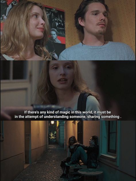 Before Sunrise Movie Quotes, Before Trilogy Quotes, Before Trilogy Aesthetic, Sunrise Trilogy, Before Sunrise Trilogy, Before Sunrise Movie, Corny Quotes, Before Trilogy, Best Movie Lines