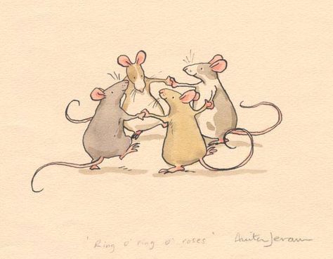 Two Bad Mice cards Anita Jeram, Watercolour Ideas, Mouse Illustration, Mouse Pictures, Mouse Drawing, Kids Poems, Mouse Hunt, Cute Mouse, Whimsical Illustration