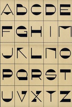 Art Deco Font from books about the Art of handlettering for decoration and window display published in the end of the 1920′s or the 1930′s. (Modèles de lettres modernes par Georges Léculier & Nouvel album d’enseignes à l’usage des peintres par L. Ramade) Alfabet Font, Typographie Inspiration, Art Deco Font, Schrift Design, Deco Font, Portfolio Covers, Alfabet Letters, Typography Alphabet, 타이포그래피 포스터 디자인