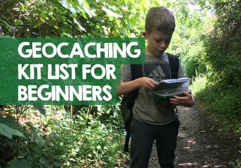 What Should I Bring Geocaching? (Kit List for Beginners) Devon, Boredom Busters, Geocaching, Kit Bag, Son Love, Urban Area, Treasure Hunt, See Photos, Getting Started