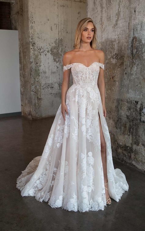 Off The Shoulder A Line Wedding Dress Lace, Off The Shoulder Wedding Dress Lace A Line, Off The Shoulder Lace Wedding Dress Boho, Wedding Dresses Romantic Flowy, Rustic Wedding Dresses Off The Shoulder, Iff The Shoulder Wedding Dress, Lace Wedding Dress With Off The Shoulder Sleeves, Off The Shoulder Ivory Wedding Dress, Off The Shoulder Ruffle Wedding Dress