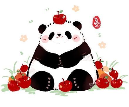Chibi Panda, Panda Illustration, Panda Drawing, Kawaii Panda, Panda Art, Kawaii Doodles, Simple Cartoon, Cute Doodle Art, Anime Animals