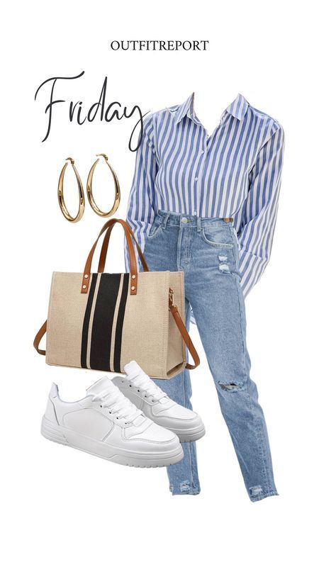 Outfits Con Jeans Y Tenis, Oversized Suit Jacket, Outfit Frühling, Oversized Suit, Outfits Tenis, Airplane Outfits, Outfits Con Jeans, Chic Clothing Style, Friday Outfit