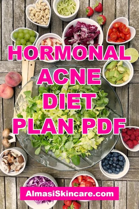 Hormonal Acne Diet - Almasi Skincare Hormonal Acne Recipes, Anti Acne Diet Plan, Hormonal Acne Diet Plan, Acne Diet Plan Hormonal, Acne Diet Recipes, Hormone Acne, Acne Free Diet, Acne Diet Plan, Anti Acne Diet