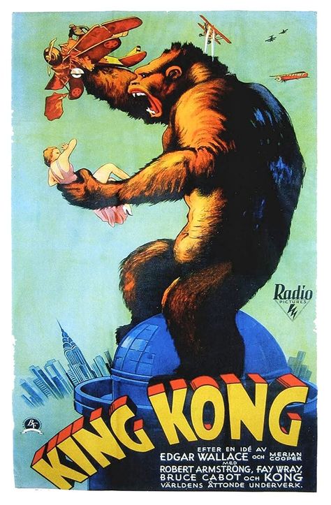 King Kong (1933) King Kong 1933, Tv Moms, King Kong Vs Godzilla, Kong Movie, Fay Wray, Film Crew, Drawing Examples, Cool Monsters, Classic Horror Movies