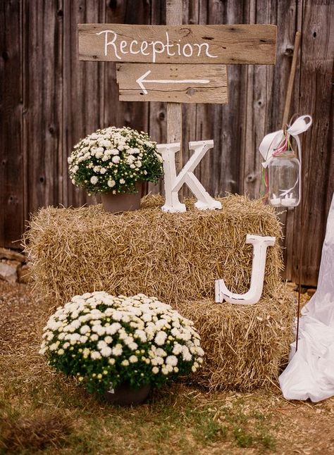 Rustic Themed Country Wedding Sign on Hay bales Farm Wedding, Wedding Cake Designs, Hay Bales, Country Wedding Signs, Rustic Country Wedding, Rustic Chic Wedding, Rustic Wedding Decor, Event Styling, Trendy Wedding