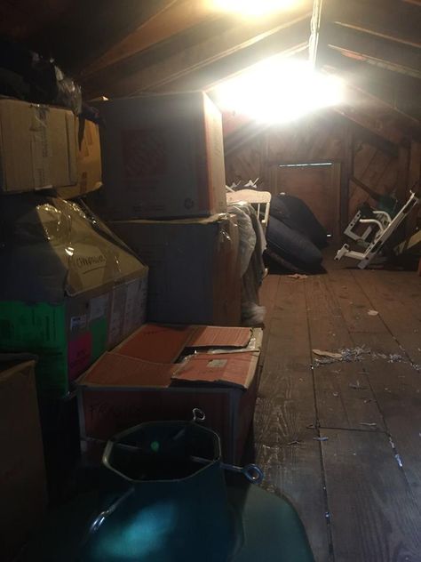 Is you attic space cluttered and inaccessible? Check out these 'before' & 'after' pictures. Contact The Organized Guy and clear out the space and rid yourself of those old and unusable items! #attics #storage #donations #trash #theorganizedguy #hireAorganizer Cluttered Attic, Drawtober 2023, Live Room, Tuck Everlasting, Fnaf 4, Art Assignments, Attic Space, Three Sisters, Ap Art