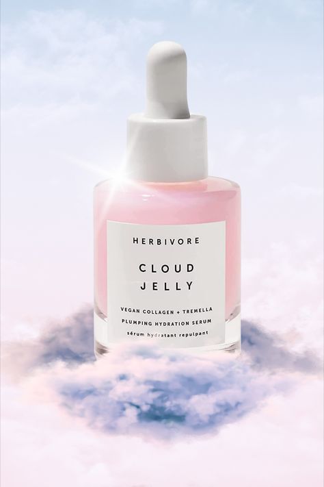 Pink Serum, Tremella Mushroom, Dream Makeup, Vegan Collagen, Moisturizing Face, Herbivore Botanicals, Ad Poster, Perfect Skin Care Routine, Pink Cloud