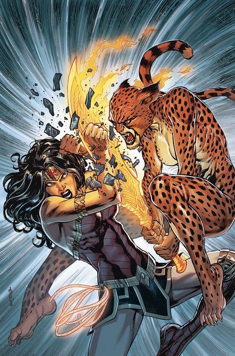 WONDER WOMAN #77 Wonder Woman Vs Cheetah, Cheetah Dc Comics, Cheetah Dc, Dc Comics Girls, Wonder Woman Comic, Wonder Woman Art, Univers Dc, Arte Dc Comics, Dc Comics Characters