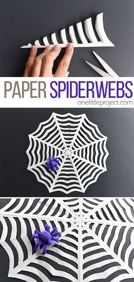 Budget Crafts, Pipe Cleaner Crafts, Paper Spiderwebs, Pelottava Halloween, Høstaktiviteter For Barn, Veselý Halloween, Homemade Halloween Decorations, Fun Halloween Crafts, Adornos Halloween