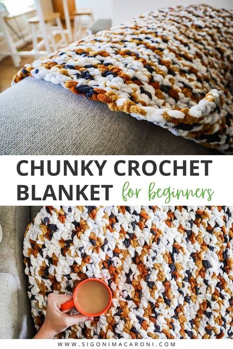 Chunky Crochet Patterns Blanket, 2 Hour Crochet Blanket, Chunky Crochet Blanket Stitches, Crochet Blankets Beginners, Crochet Patterns Blanket Yarn, Chunky Yarn Afghan Free Patterns, Easy Soft Crochet Blanket, Chunky Crochet For Beginners, Patchwork