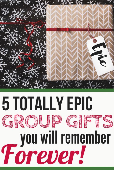 When it comes to the holidays - what we all really want is some of those precious, family memories that we'll look back on fondly for the rest of our lives. That's why intentionally planning a group #gift is a great idea. Work with the group that will be together for the holidays, pick one of these 5 incredible ideas, and make some memories.  #ad #giftideas #christmas Christmas Budget Ideas, Ck One, Anniversary Gifts For Parents, Diy Gifts For Kids, Christmas On A Budget, Group Gifts, Ideas Family, Christmas Stocking Stuffers, Christmas Gift Guide