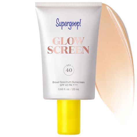 Supergoop Glowscreen, Sea Lavender, Benzalkonium Chloride, Sephora Beauty, Sunscreen Spf, Summer Skincare, Skin Prep, Favorite Skincare Products, Vitamin B5