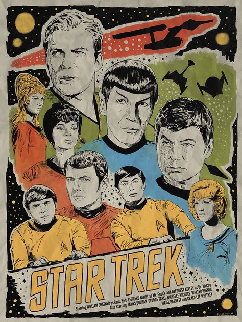 Star Trek Posters, Star Trek Artwork, Star Trek Poster, Star Trek Original Series, Star Trek Images, Star Trek Art, Star Trek Original, Star Trek Universe, Star Trek Tos