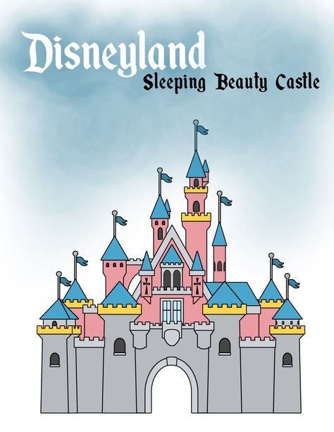 disneyland castle Patchwork, Disneyland Castle Silhouette, Disneyland Drawing, Disney Castle Drawing, Sleeping Beauty Castle Disneyland, Walt Disney Castle, Disney Art Diy, Castle Cartoon, Disney Cruise Door Decorations