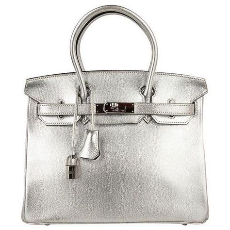 Hermes Kelly Bag, Birkin 30, Silver Bags, Tas Fashion, Hermes Birkin 30, Bag Silver, Togo Leather, Fancy Bags, Stockholm Fashion