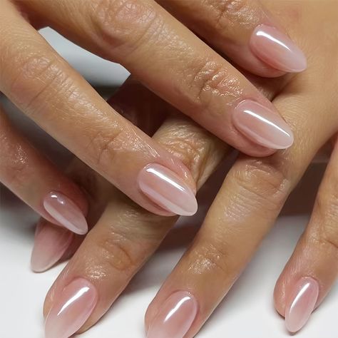 Short Nails Almond, 2026 Wedding, Ongles Beiges, Acyrlic Nails, Nails Press Ons, Bridesmaids Nails, Milky Nails, Nagel Tips, Press On Nails Short