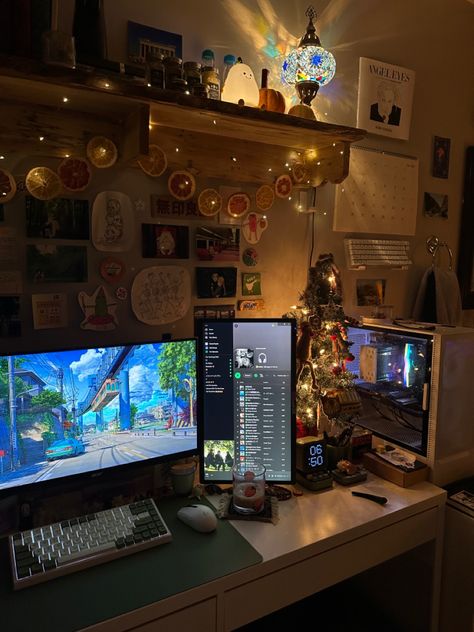 Stream Setup, Gamer Room Decor, Gaming Setups, Desk Inspo, Room Redesign, Bedroom Setup, Study Room Decor, Gaming Room Setup, Gamer Room