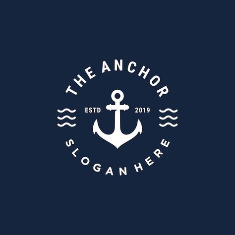 Anchor Design Logo, Sail Logo Design, Nautical Branding Design, Boat Logo Design Ideas, Nautical Logo Design, Vintage Sailing Aesthetic, Marine Logo Design, Camp Logo Design, Sea Logo Design