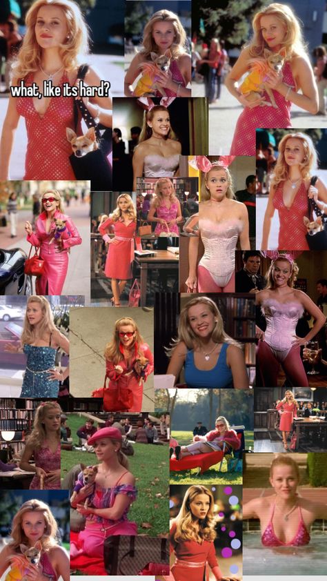 Elle woods Ell Woods Outfit, Legally Blonde Elle Woods Outfit, Elle Woods Jewelry, Elle Woods Outfit Legally Blonde, El Woods Legally Blonde Costume, Elle Woods Hairstyles, Legally Blonde Hairstyles, Elle Woods Bedroom, El Woods Legally Blonde