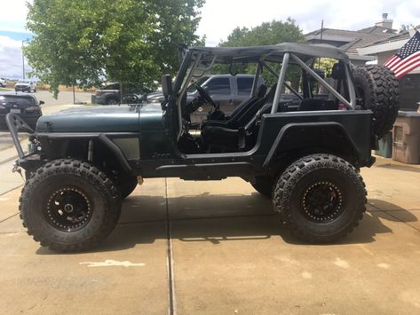 1993 Jeep Wrangler Yj, 1993 Jeep Wrangler, Rooftop Lighting, Yj Wrangler, Mini Jeep, Belly Oil, Jeep Yj, Ls Swap, Jeep Wrangler Yj