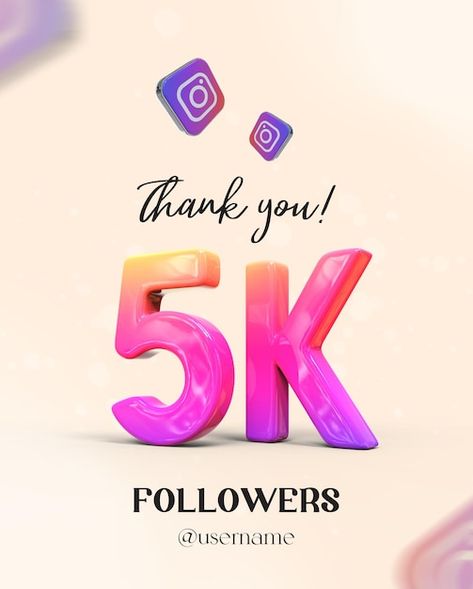 5k Followers Thank You Instagram, Instagram Followers Aesthetic, 5k Instagram Followers, Followers Aesthetic, Album Cover Wallpaper Collage, New Instagram Logo, Red Background Images, Instagram Promotion, Old School Tattoo Designs