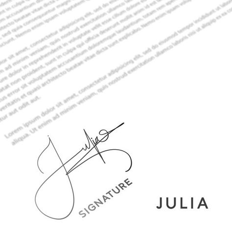 Hand signature Julia Signature Ideas, Signature For J Names, J Name Signature Ideas, Signature Ideas For J Names, Pretty Signature Ideas, Y Signature Ideas, J Signature Ideas, Signatures Ideas Handwriting, Cute Signature Ideas