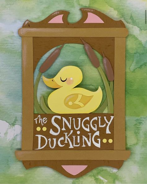 Snugly Duckling Tangled, Croquis, Tangled Themed Room, Tangled Room Decor, Snuggly Duckling Tangled, Snuggly Duckling Sign, Disney Painting Ideas, Tangled Room, The Snuggly Duckling
